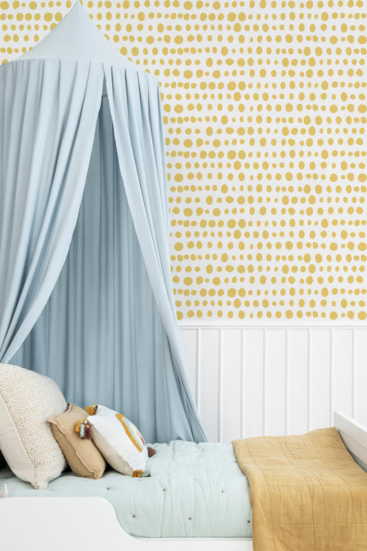 Yellow Polka Dot Wallpaper