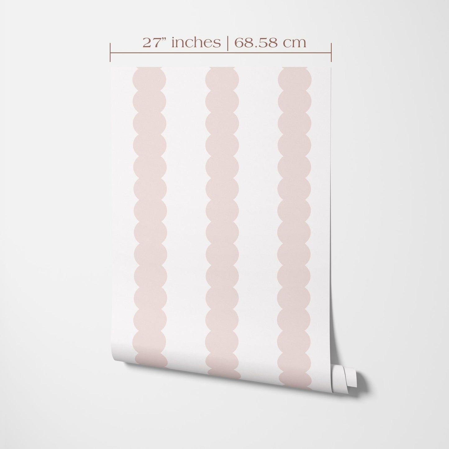 Pink Bubble Stripe Wallpaper