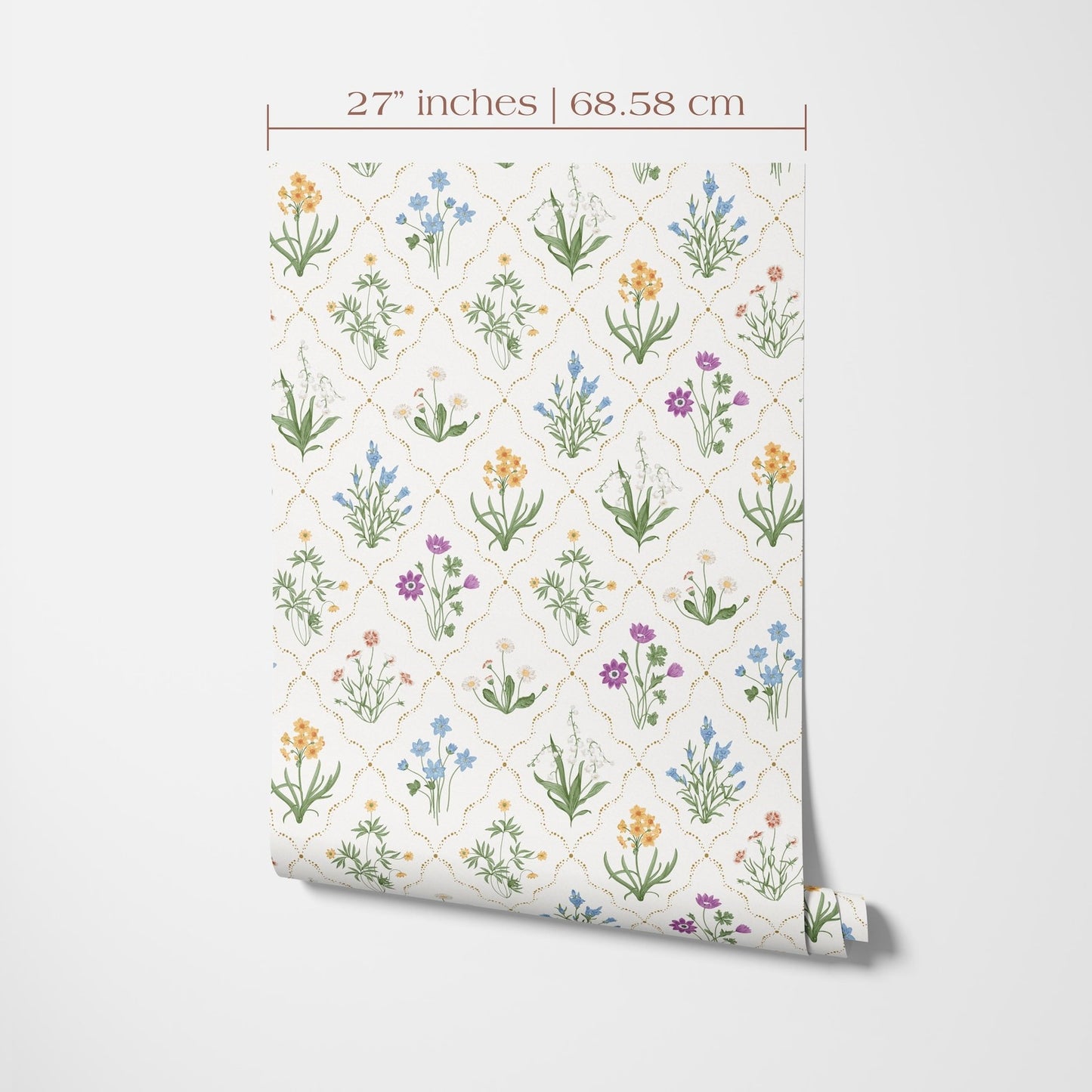 White Meadow Flower Wallpaper
