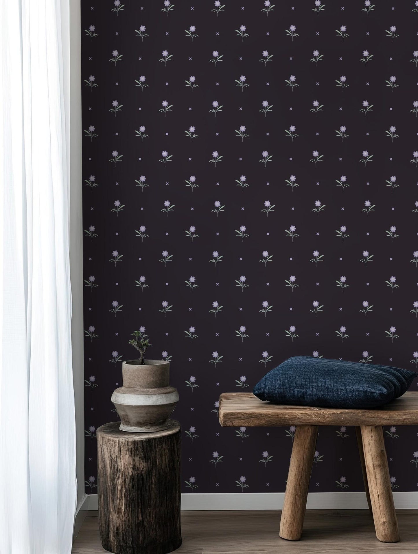 Dark Floral Wallpaper
