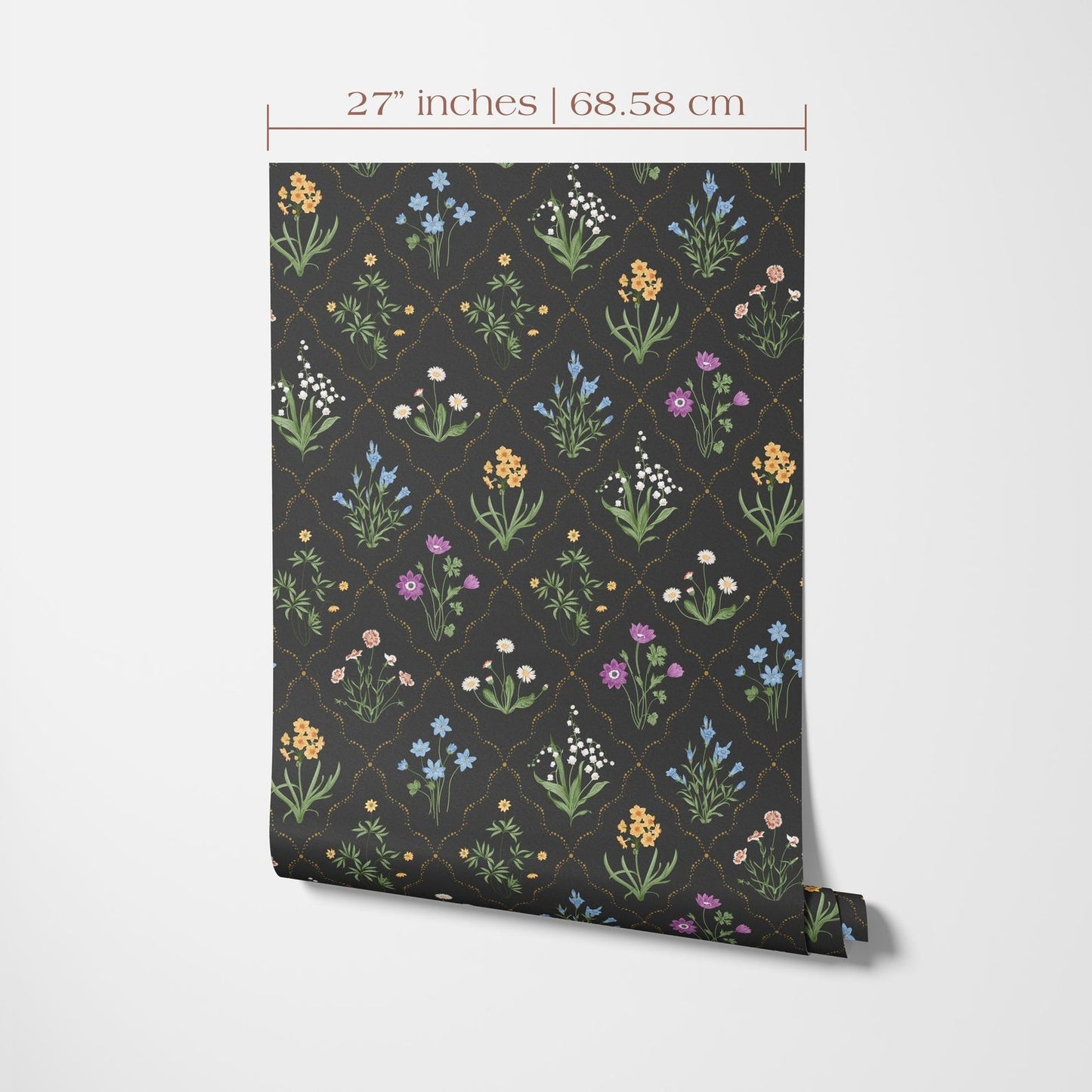 Black Floral Wallpaper