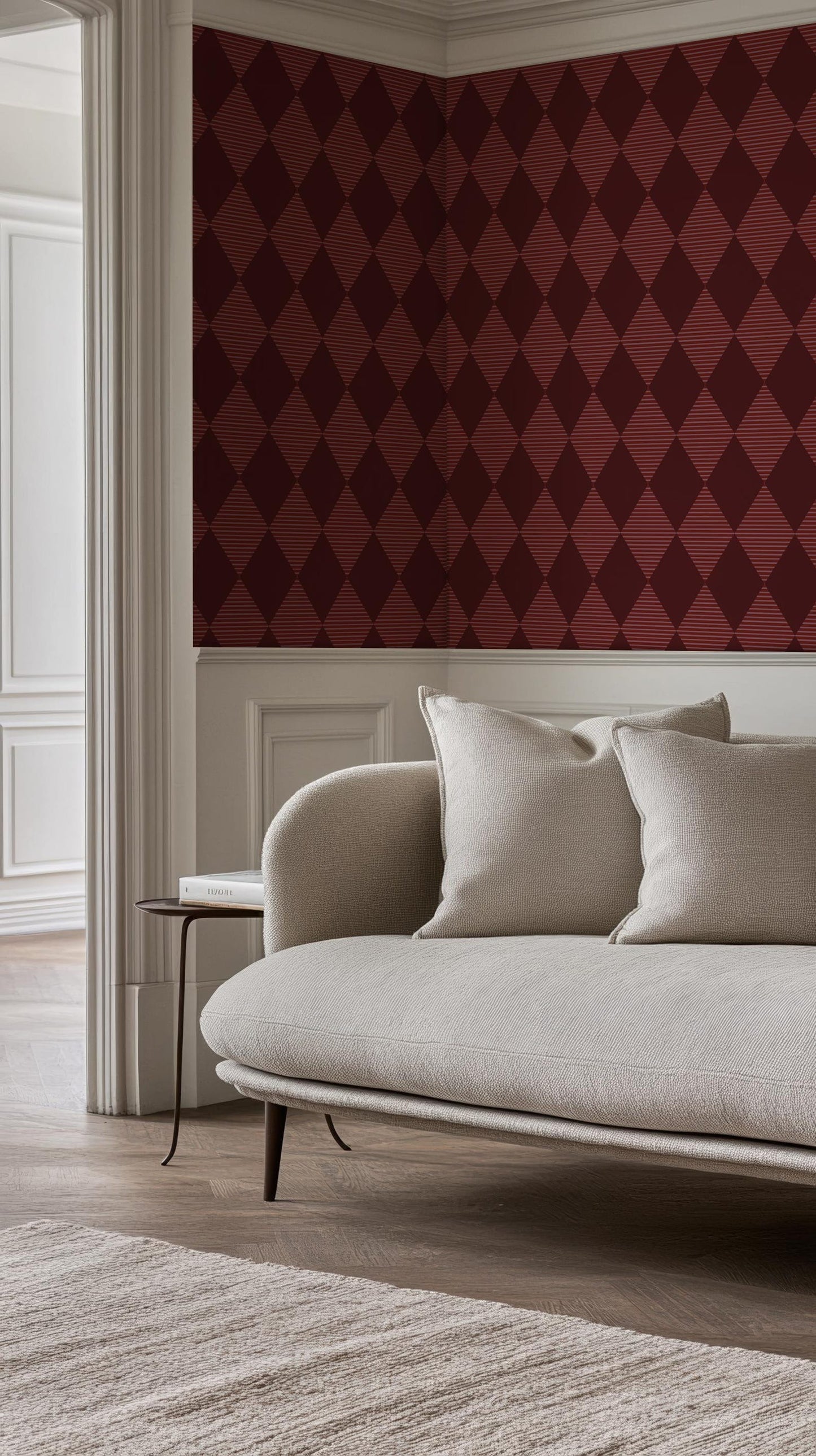 Burgundy Diamond Wallpaper