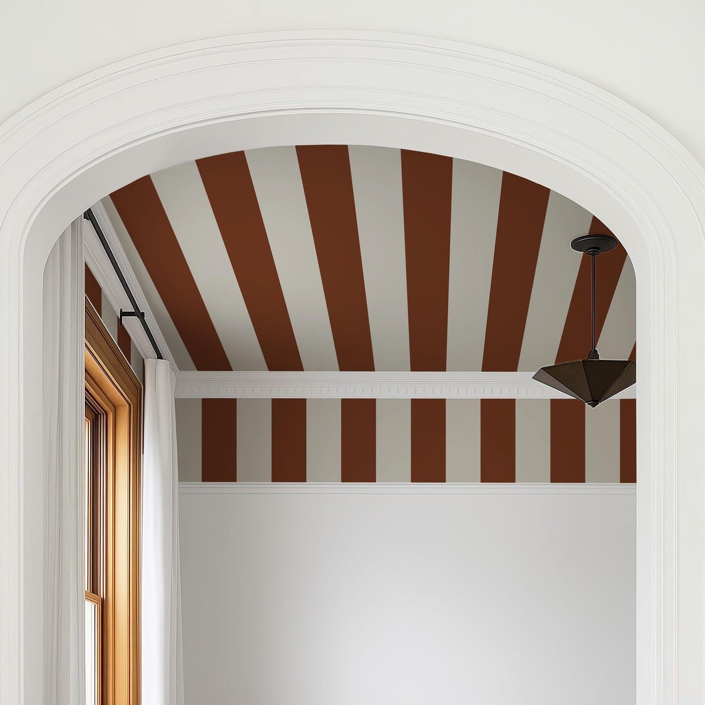 Bold Lines Ceiling Wallpaper