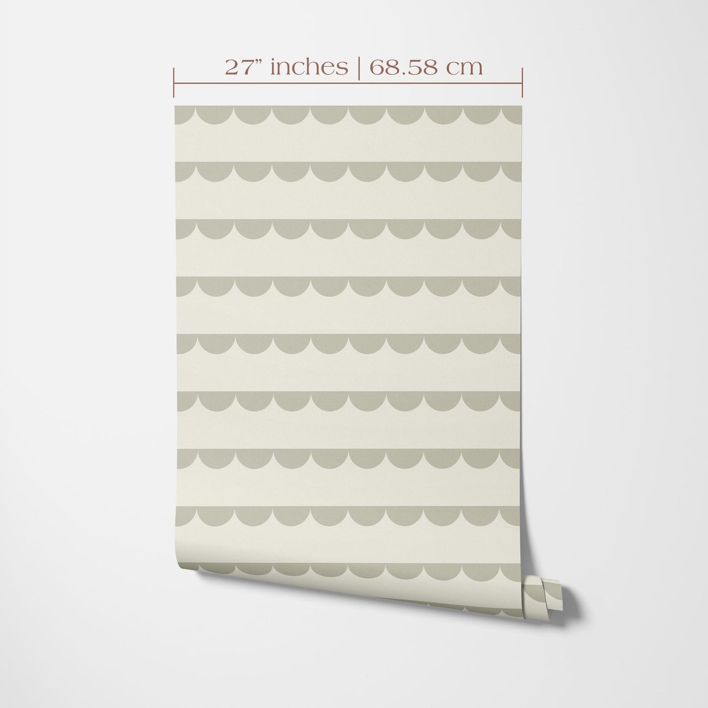 Scallop Stripe Wallpaper