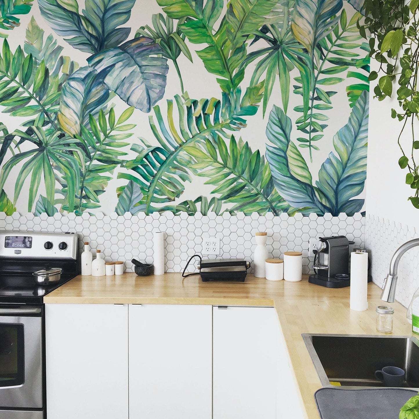 Tropical Leaf Wallpaper