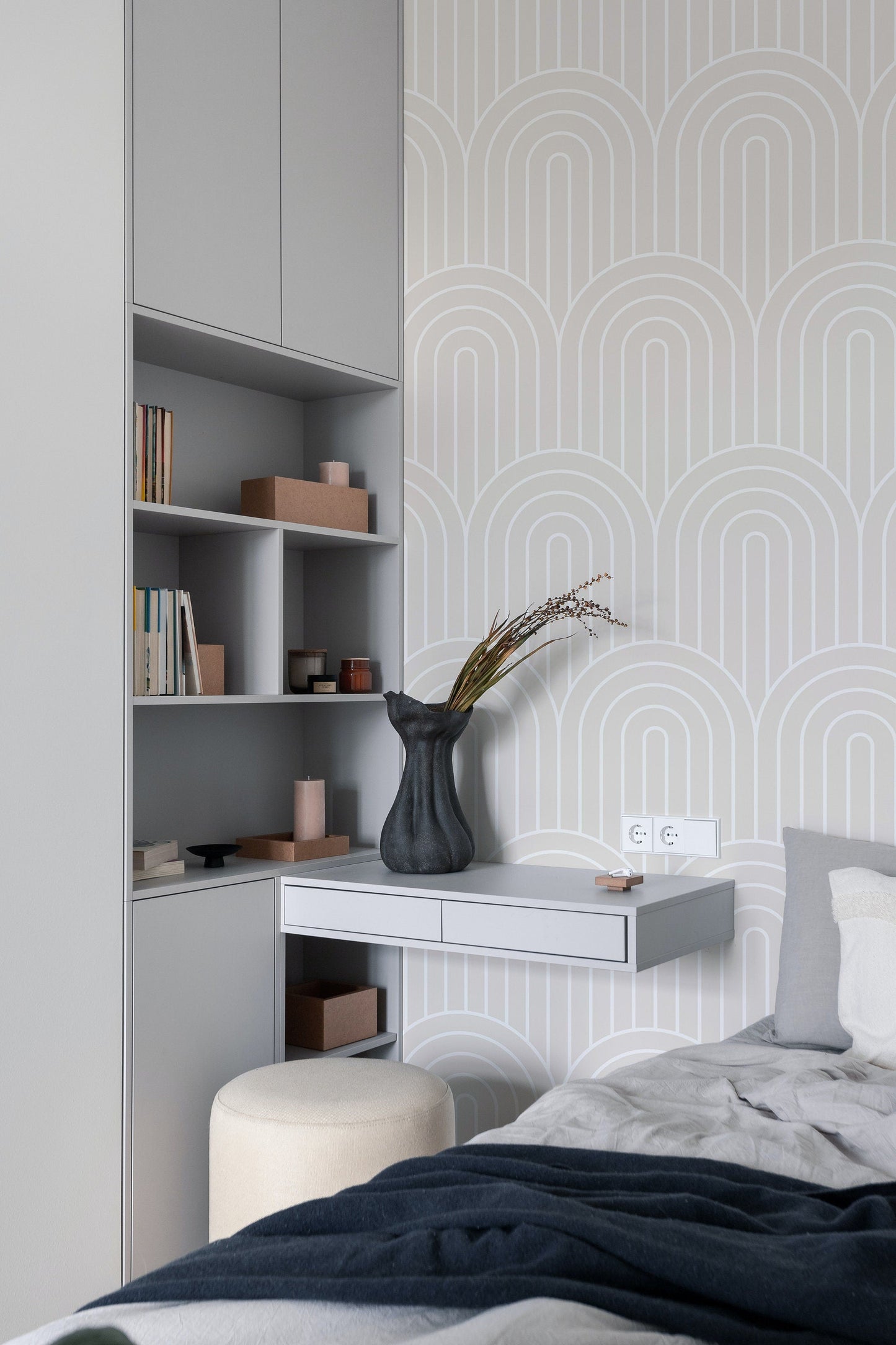 Arch Geometric Light Wallpaper