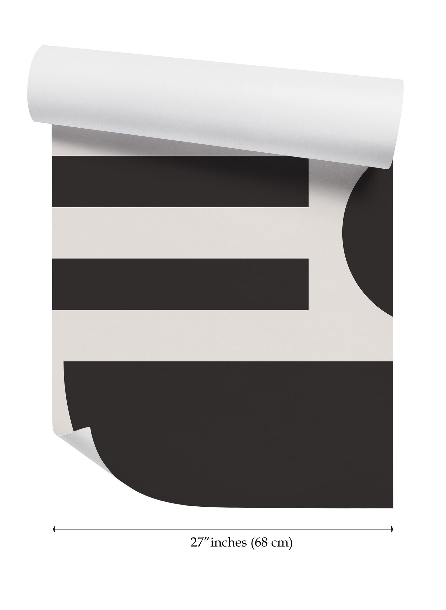 a black and white wallpaper with a black and white stripe