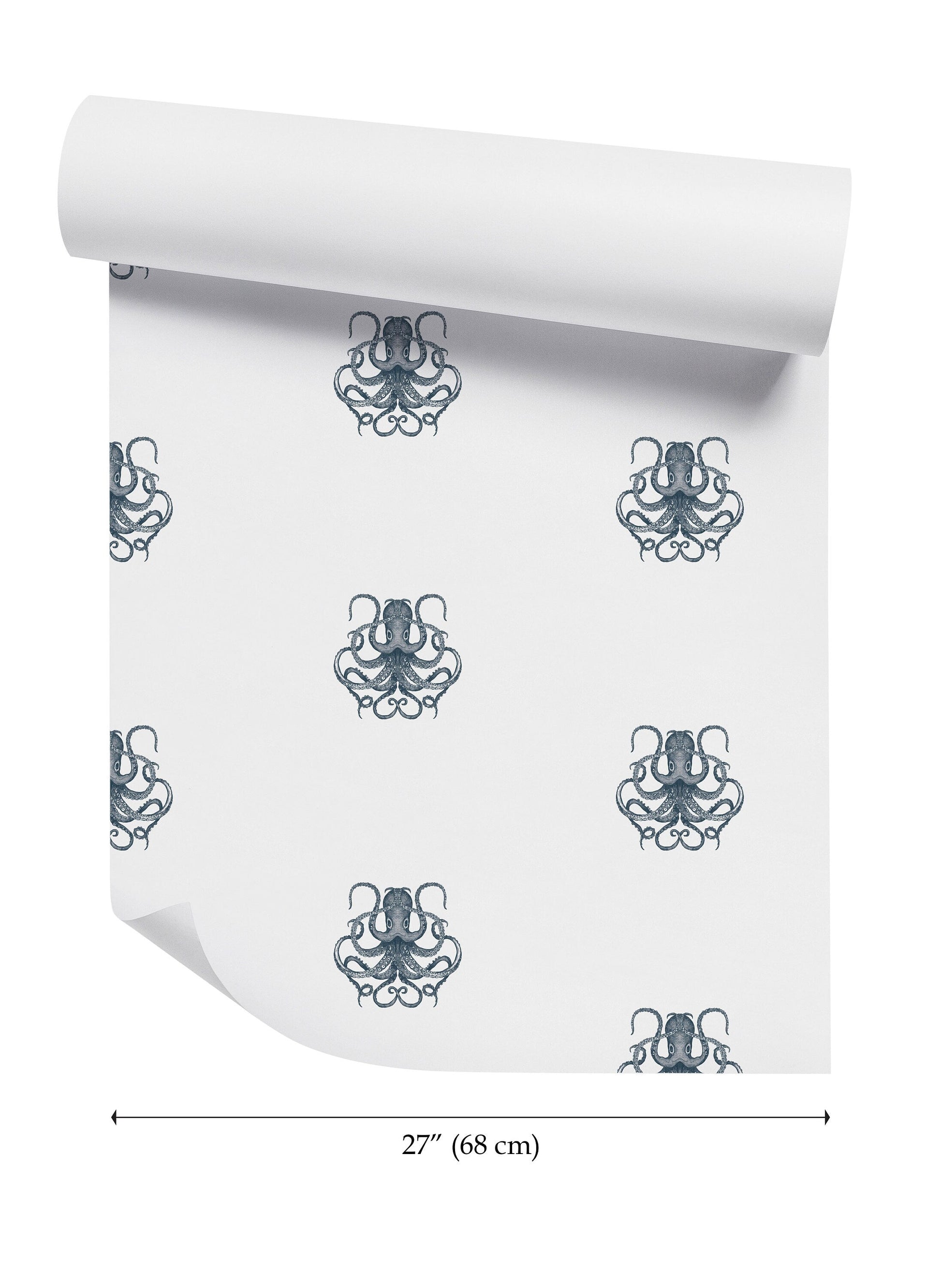 a wallpaper with an octopus design on it