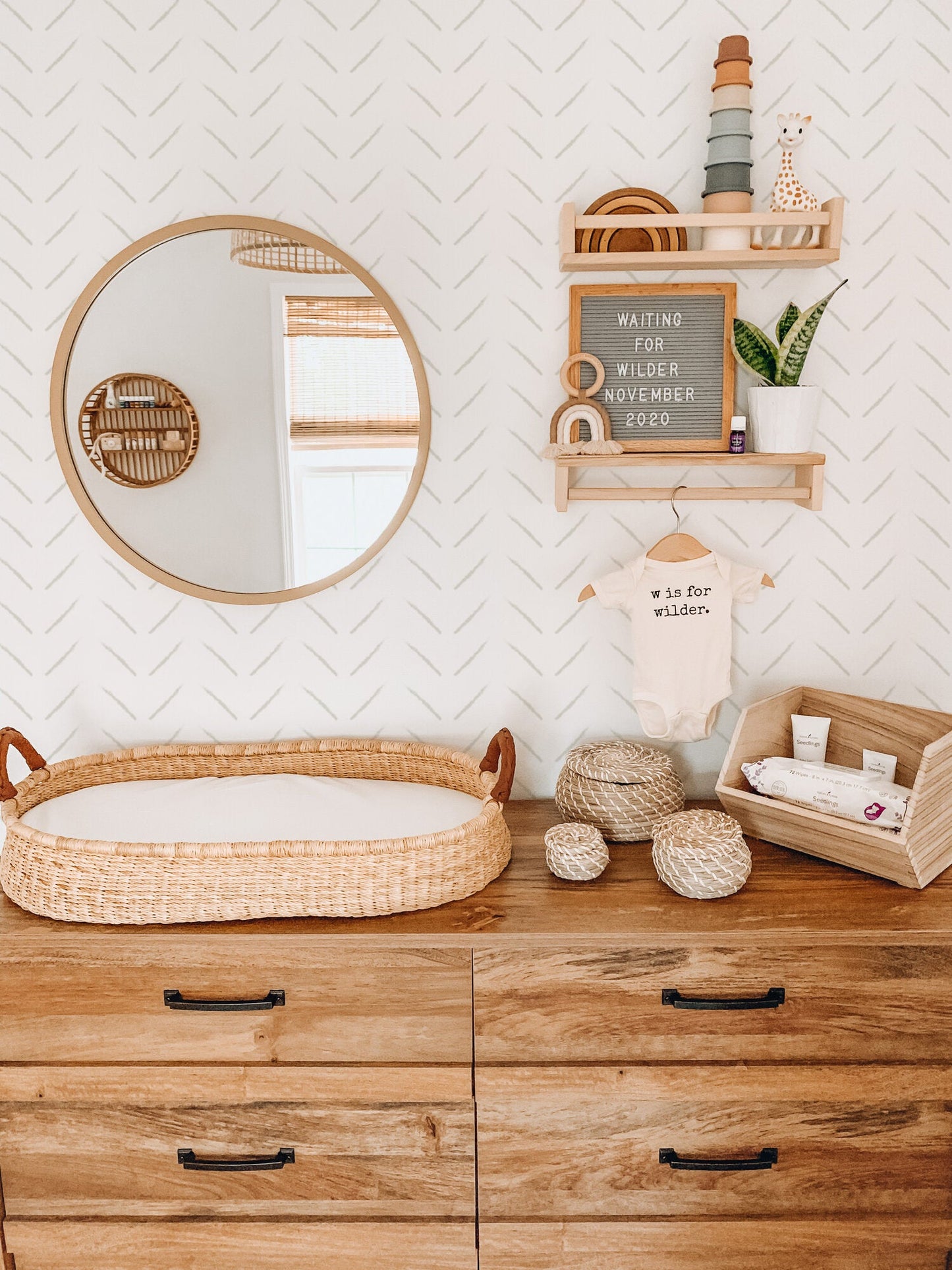 Charming Herringbone Wallpaper
