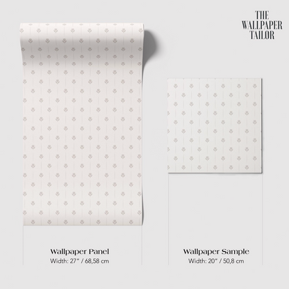two different sizes of a wallpaper panel, with the text providing information about the width and height of each.