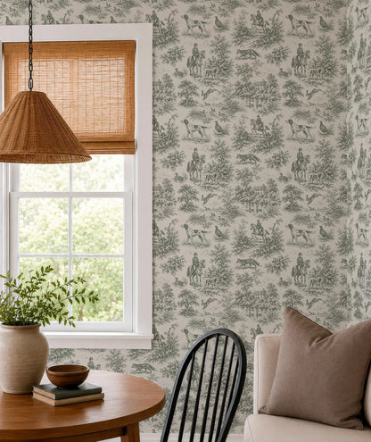 Nature Toile Wallpaper