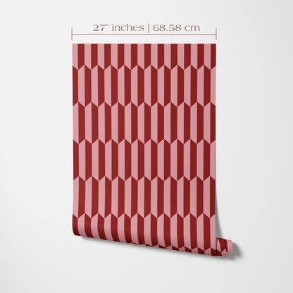 Red & Pink Abstract Wallpaper