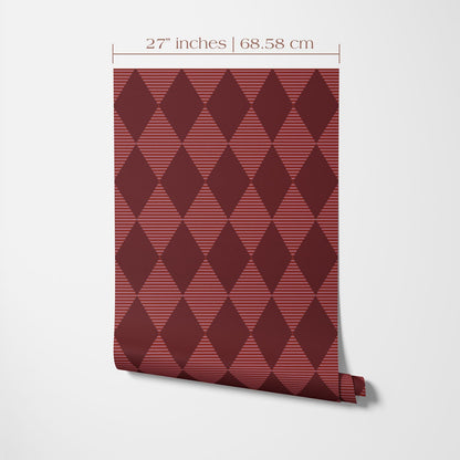 Burgundy Diamond Wallpaper