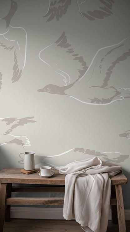 Beige Duck Wallpaper