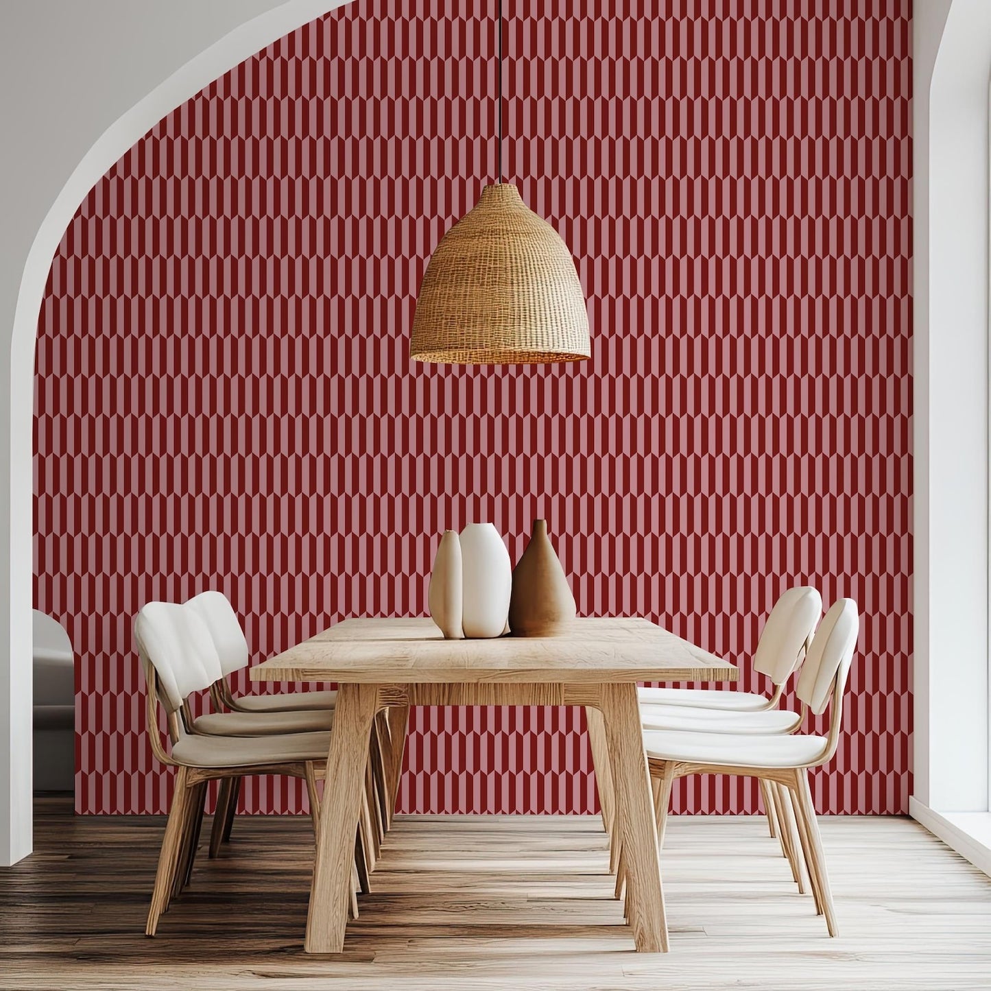 Red & Pink Abstract Wallpaper