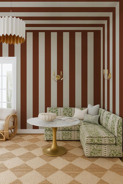 Bold Lines Ceiling Wallpaper