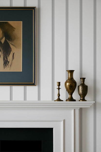 Black White Stripe Wallpaper