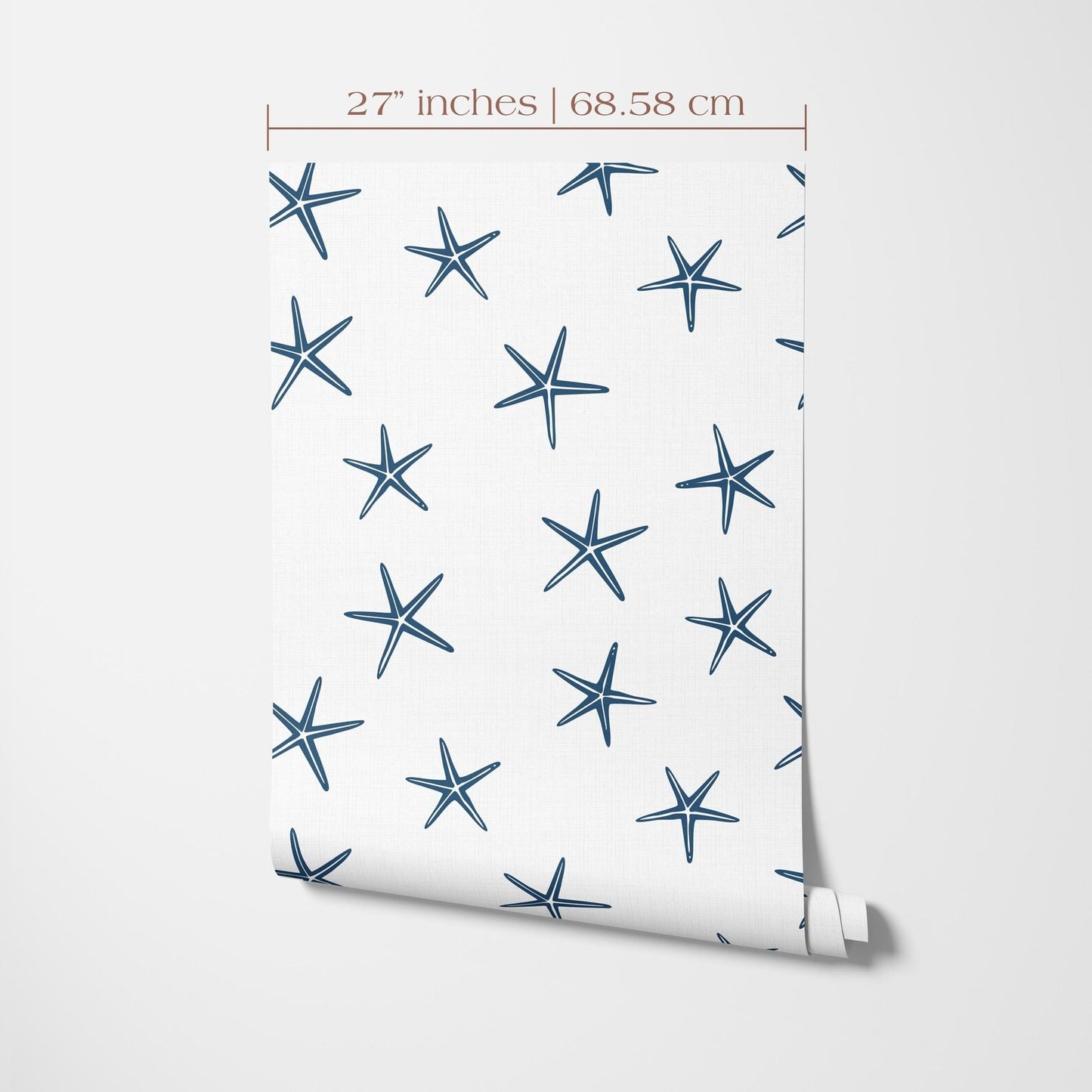 Navy Starfish Wallpaper