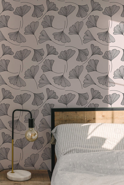 Ginkgo Leaf Removable Wallpaper