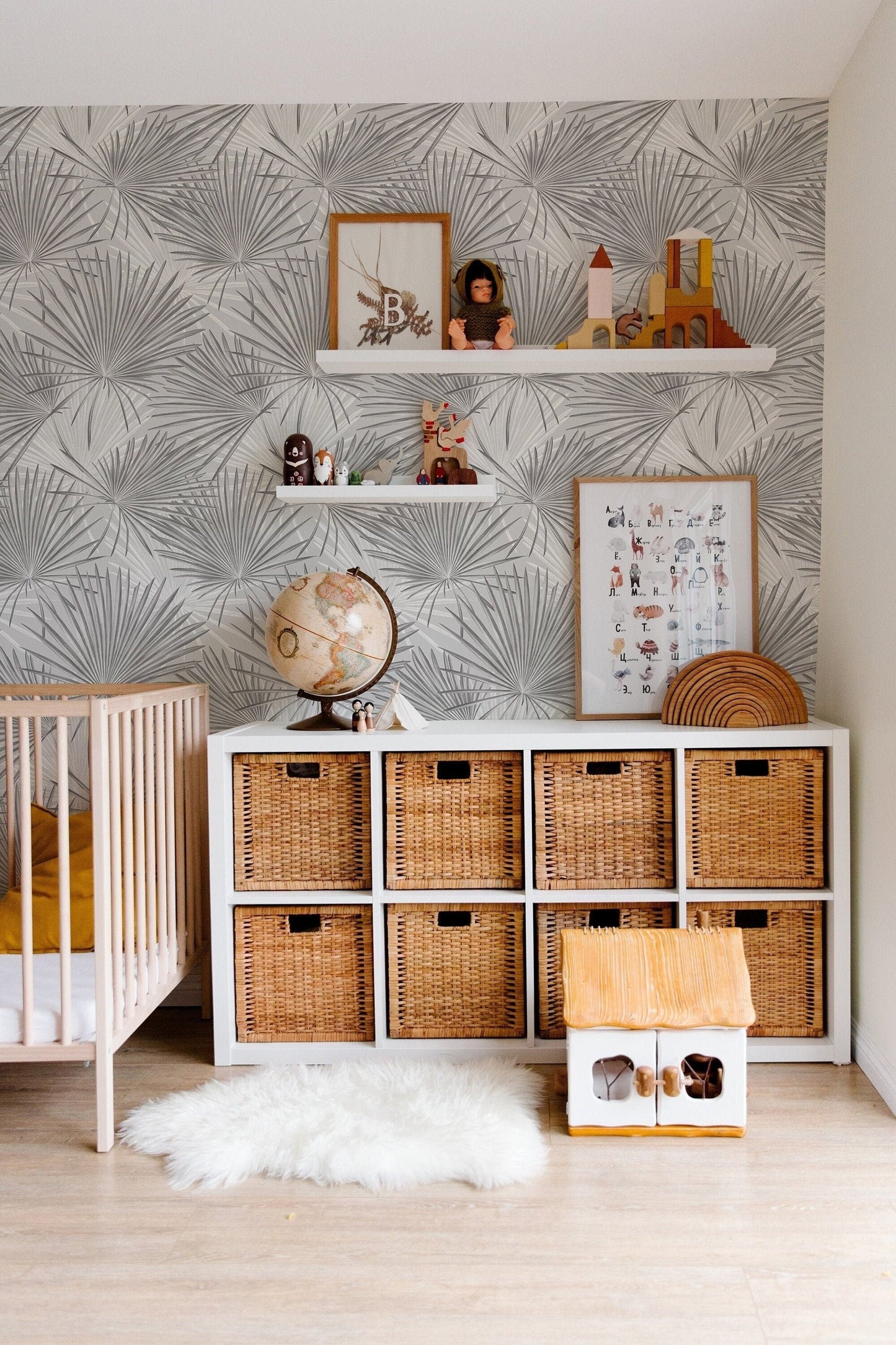 Neutral Tropical Wallpaper