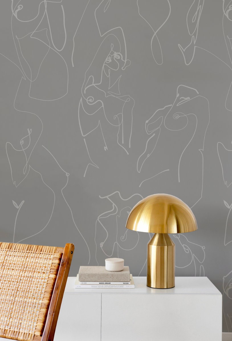 Gray Female Body Wallpaper