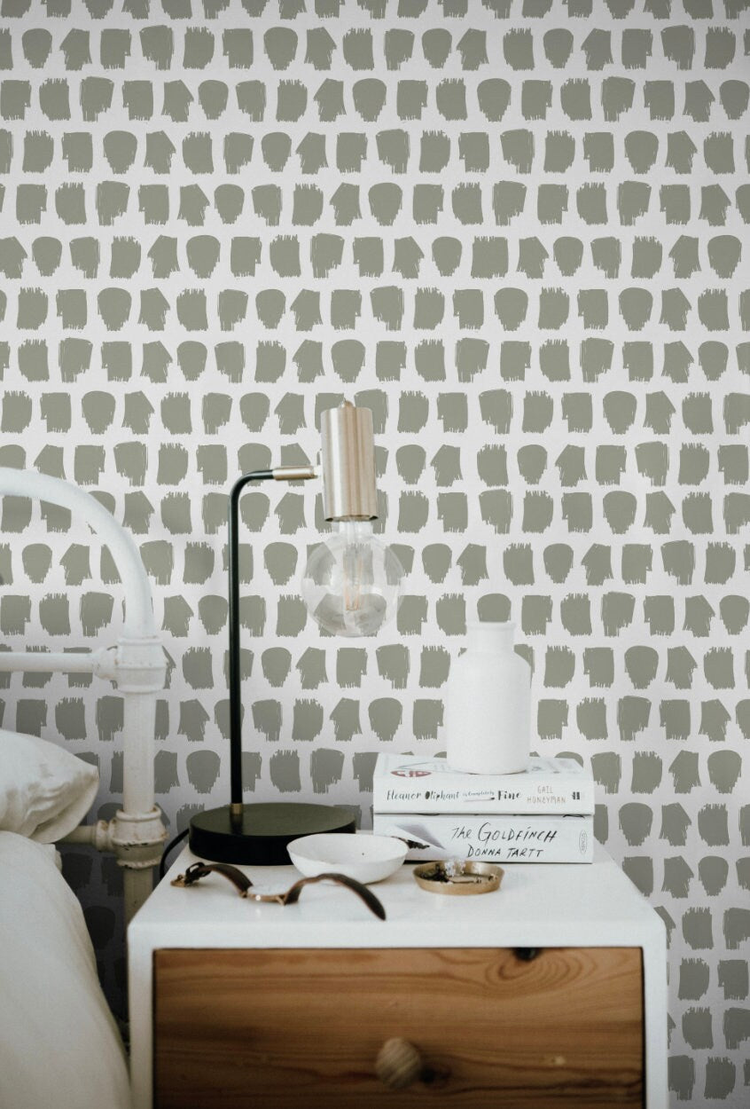 Sage Dots Wallpaper
