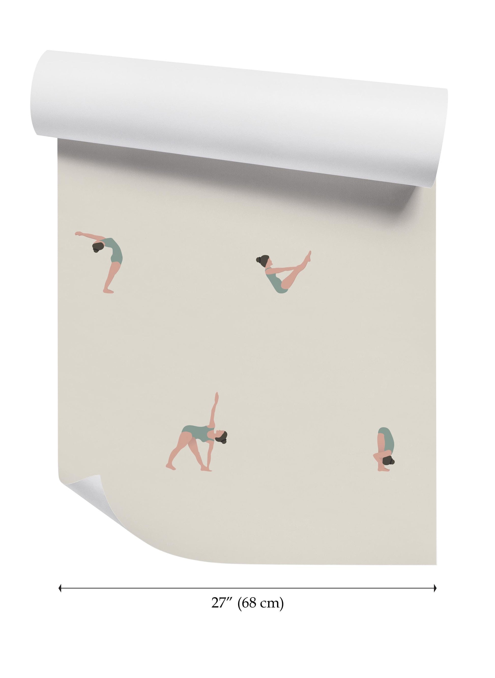 a wallpaper with a woman doing a yoga pose