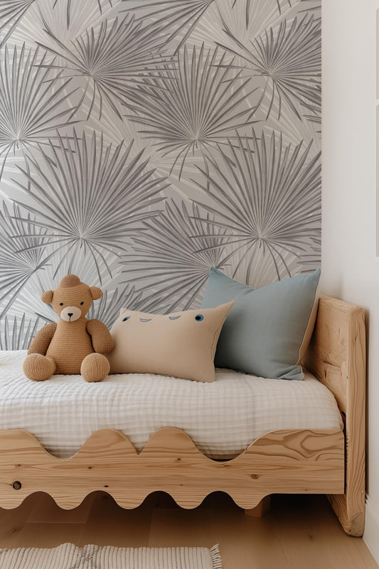 Neutral Tropical Wallpaper