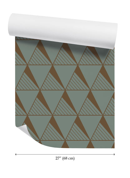 a wallpaper with a triangle pattern on it
