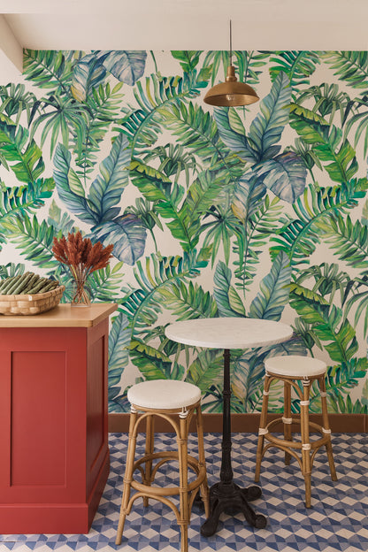 Tropical Leaf Wallpaper