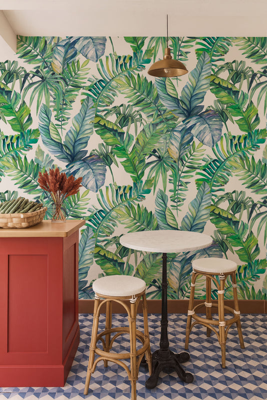 Tropical Leaf Wallpaper